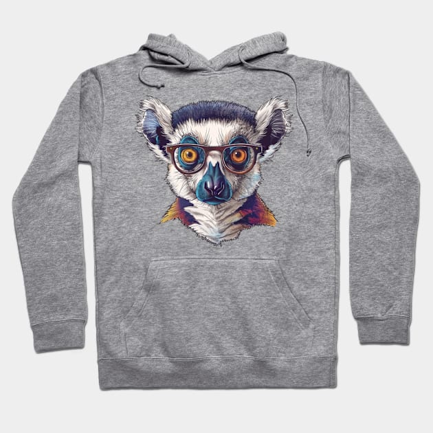 Lively Lemur Look Hoodie by Carnets de Turig